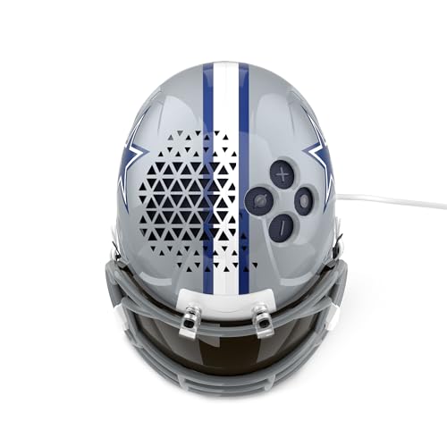 Image of NFL Echo Dot Bundle: Includes Echo Dot | Deep Sea Blue and Limited-Edition NFL Helmet Stand | Dallas Cowboys