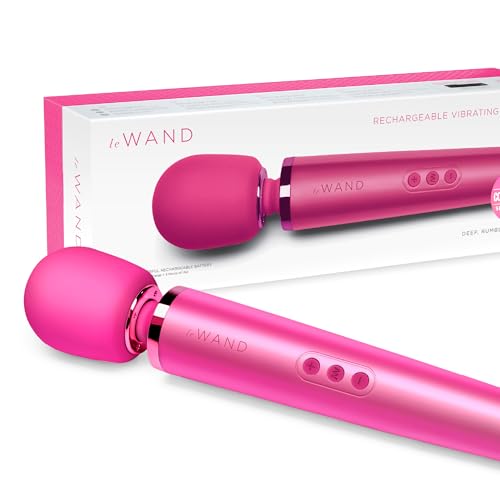 Le Wand vibromasseur rose 34 cm au design élégant et fini doux