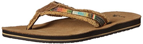 Sanuk Fraid So - Chanclas para Hombre, diseño de Camuflaje Lavado, 43 EU, Color Naranja, Talla 38.5 EU