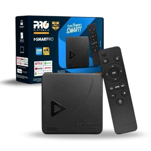 Smart Box Tv Proeletronic PROSB-3000 3 Geração Preto Transforma Qualquer Tv Em Smart