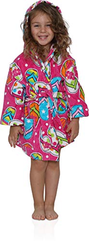 Komar Kids Ocean Print Cotton Hooded Terry Robe Cover Up, Sizes 4-12