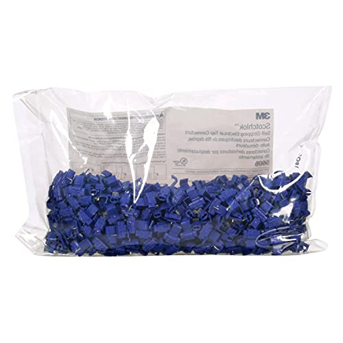 3M Scotchlok Electrical Tap Idc (Insulation Displacement Connector) 560B-Bulk, Blue, 18–16 Awg (Solid/Stranded), 14 Awg (Stranded), Pack Of 500 #TOP3