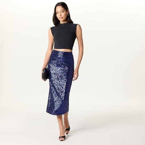 Jupe midi à sequins Bianca pour sublimer sa silhouette sans complexe en fête - 4