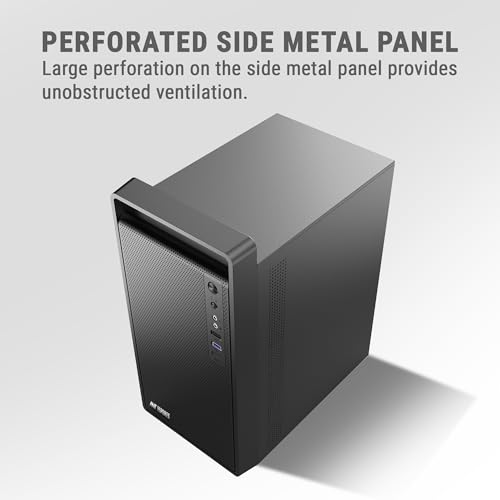 Ant Esports Si11 Value Series Mid-Tower Computer Case/Gaming Cabinet - Black | Support M-ATX, ITX | Pre-Installed 1 x 120 mm Black Rear Fan - Image 2