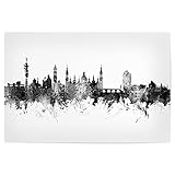 artboxONE Poster 45x30 cm Städte Zaragoza Spain Skyline 