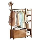 Construcción de madera: Las vestidas de soporte de la capa de madera El organizador de Wadrobe está hecho de madera alpina, una fuerte capacidad de carga, proporciona una mayor resistencia y estabilidad, y es duradera. Debido a su diseño estructural científico, puede soportar muy estable cuando esté completamente colgado.