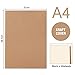 YILEEY Pack de 5 cuadernos, A4 Tapa de Kraft Blanda Blanco 60...