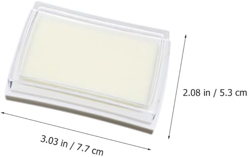 Miniatura 6 de EXCEART Almohadilla de tinta vacía en blanco, sin huellas dactilares, sin tinta, almohadilla de sello de tinta sin tinta, almohadillas de sello de