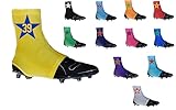 All Star 2 Series Custom Sports Cleat Covers Spats - 12 Colors - Choose Your Number/Initial - Youth and Adult Sizes