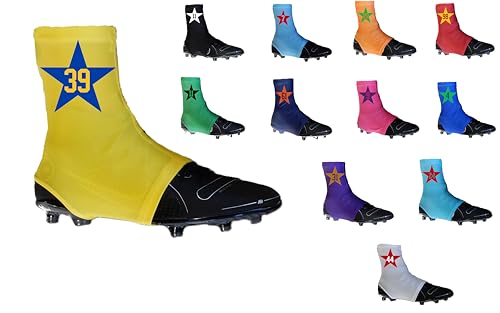All Star 2 Series Custom Sports Cleat Covers Spats - 12 Colors - Choose Your Number/Initial - Youth and Adult Sizes
