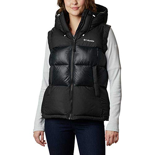 Columbia Pike Lake II Chaleco Aislante para Mujer, Negro, XL