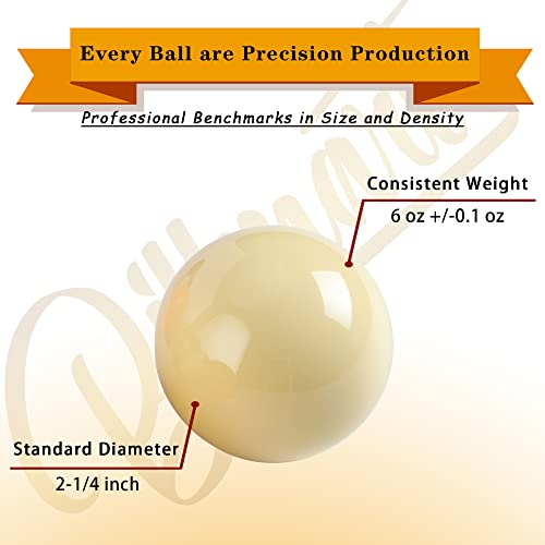 Billmart Premium Billardkugeln Billardtisch Zubehör 2-1/10.2 cm Regelgröße 16 Billardbälle Billard Set