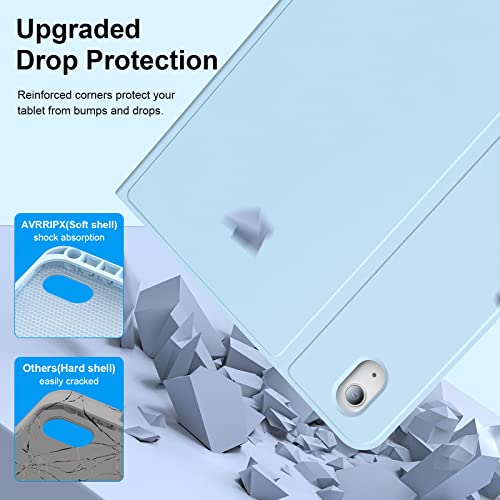 Avrripx 10Th Generation Ipad Keyboard Case With 7-Color Backlight, Multi-Touchpad, Removable Magnetic Keyboard Case With Pencil Holder Suitable For 10Th Generation Ipad 10.9 Inch, Blue #TOP6