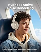soundcore by Anker Life Q30 Hybrid Active Noise Cancelling Headphones with Multiple Modes, Hi-Res Sound, 40H Playtime, Fast Charge, Soft Earcups, Bluetooth Headphones, Travel (Weiß) – Ansicht 3