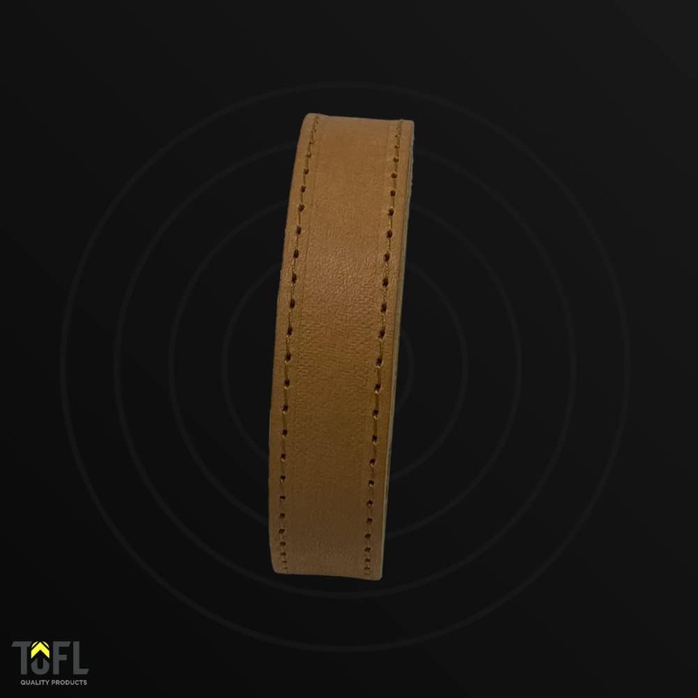 TOFL Tan Leather Strap With Matching Stitching 72" long 1/2 “ Wide ⅛” Thick