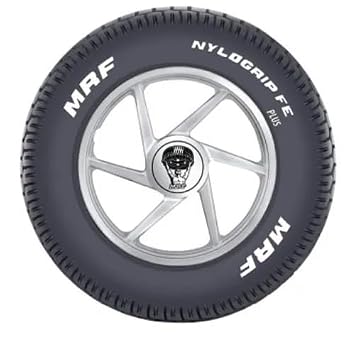 MRF. NYLOGRIP FE-PLUS 90.00-10 53J 4PR SCOOTER TUBELESS TYRE