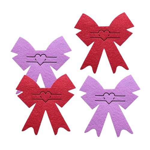 4Pcs Bowknot Forma Posate Holder Pocket Posate Bag Stoviglie Organizzatori Cutter Forchetta Posate Borse Forniture Per Il Partito