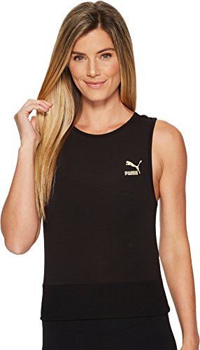 PUMA Women's Exposed Crop Top XL, brassière noire tendance pour le fitness et le yoga