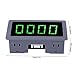 Digital LED Tachometer RPM Speed Meter with Inductive Proximity Switch Sensor NPN DC 8-24V 40mA 10-9999RPM for Industrial Machinery Green