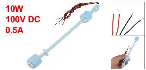 Miniatura 2 de uxcell A13041800ux0065 Sensor de nivel de agua de doble bola con interruptor de flotador líquido vertical Piscina para pecera, 8.7 in