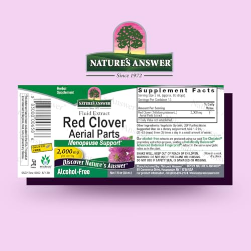 Natures Answer Alcohol-Free Red Clover Flowering Top