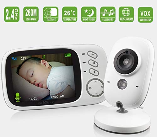 Câmera 3.2 Polegadas De Vídeo Sem Fio - Babá Eletrônica Monitor Do Bebê - Visão Noturna