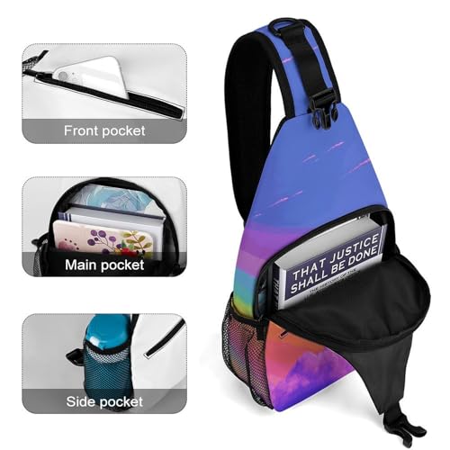 Bolso tipo sling casual para viaje y senderismo unisex miniatura 4