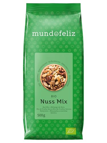 Mundo Feliz - Cóctel de frutos secos ecológicos, 2 bolsas de 500 g