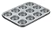 Cuisinart AMB-12MP Chef's Classic Nonstick Bakeware 12-Cup Muffin Pan, Silver