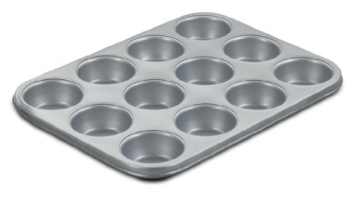 Cuisinart Chef's Classic Nonstick Bakeware 12-Cup Muffin Pan, Silver by Cuisinart - Used condition - US$10.70