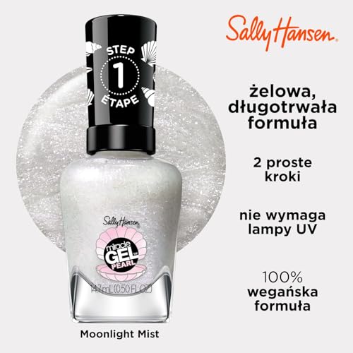 Sally Hansen Miracle Gel Modern Pearl żelowy lakier do paznokci bez użycia lampy UV, Moonlight Mist 14,7 ml