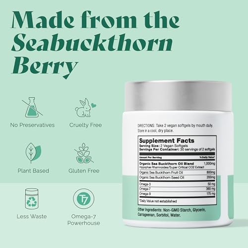 Image of Femininity Smooth as Silk Softgels for Vaginal Dryness 30-Day Refill | Sea buckthorn oil with 365mg Omega 7 plus Omega 3. Supports natural moisture.