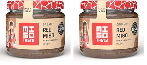 MISO Tasty Organic Red Miso 200g (Pack of 2)