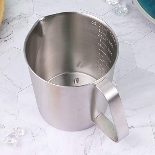 Jarra de espumador de leite Yarnow de aço inoxidável, copo de café expresso latte Art Cup copo medid