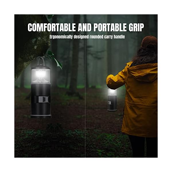 RealPlus Campinglaterne mit Camping Tool Kit, LED Campinglampe und Camping Häufig verwendete Werkzeugpakete, Batteriebetrieben Notfallleuchte für Camping, Angeln, Stromausfällen, Geschenke Männer – Bild 8