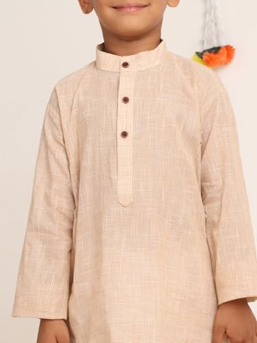 Baba & Baby Boy's Cotton Kurta Pyjama Set4