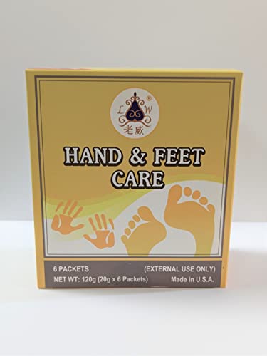 Lao Wei Hand And Feet Care For External Use Relieve All Types Of Skin Irritation, Dry, Cracked And Itchiness With Blistering 6 Packets 20G X 6 Packets Made In Usa #TOP7