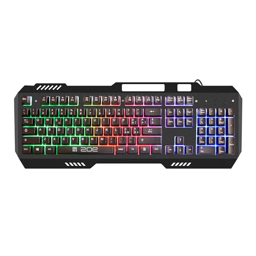 Xtreme Videogames Tastiera Gaming Metallo USB ZOE Retroilluminata 34642