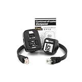 PIXEL 0.98' / 0.3 m E-TTL Off Camera Flash Speedlite Sync Cord Hot Shoe Cord Compatible with Canon T8i, T7i, T6, T6i, T6s, T5, T5i, SL3, 90D, 80D, 77D, 70D, 7D, 6D, 5D, M3, M5, M6 etc, Replaces OC-E3