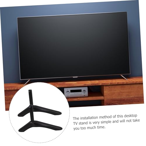 Support TV stable résolvant le problème de place sur les meubles de bureau étroits - 4