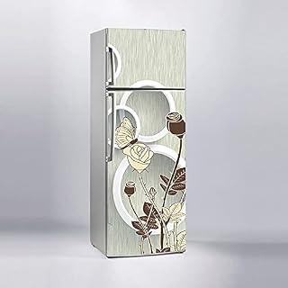 Buzdolabı Sticker Kaplama Dolap Kaplama Etiketi 3D Çiçek Daireler