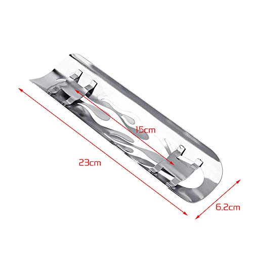 RuleaxAsi Tubo silencioso de escape da motocicleta Substituição do protetor de tampa do protetor de