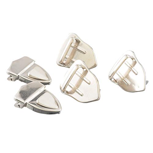 Housweety B22561 - Pack de 10 cierres individuales para bolso, 4,1 x 3 cm, color mate