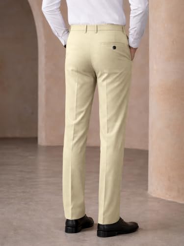 Image of Noble Monk Men's Formal Trousers | Regular Fit Stylish Pants for Men | Comfortable Solid Trousers | Classic Formal Wear for Men | Smart and Versatile Everyday Wear