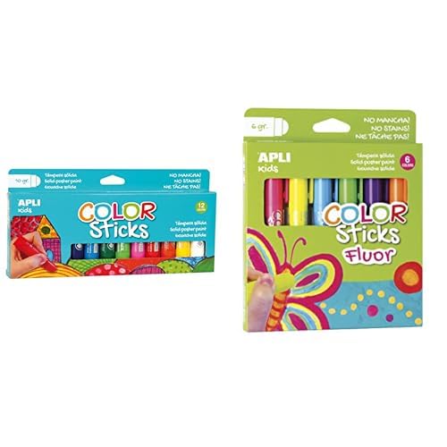 Apli Kids 14404 - Pack de 6 Tubes Gouache Solide - Fluo - 6g Apli Kids 14404 - Pack de 6 Tubes Gouache Solide - Fluo - 6g