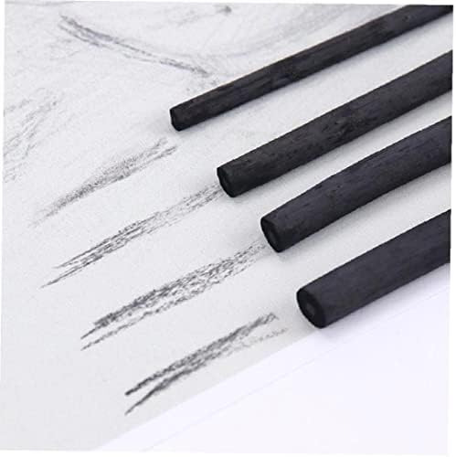 Ppmter 20pcs Charcoal Sticks Sketch Pen Shading Drawing Sketching Sticks Professional Drawing Art Supplies for Artist Beginners Designers