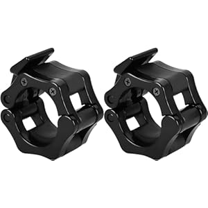 MaoNativey 2 Pcs Barbell Clamps, 30 MM Fast Release Barbell Collar Clips,Barbell Locking Buckles,Olympic Bar Clamps,Fitness Dumbbell Fixing Accessories