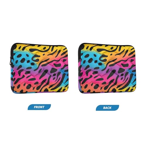 Funda para laptop 13-14 pulgadas diseño leopardo multicolor miniatura 2