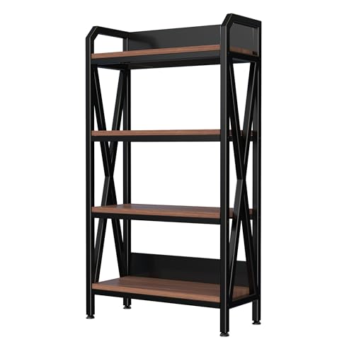 KEIKI 4-Tier Kitchen Bakers Rack with Storage, 55'' Microwave Stand, Bookcase Shelf Adjustable Shelves Freestanding, Bakers Rack for Kitchen, Garage, Pantry, Bathroom by KEIKI - Image 6
