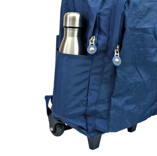 Kit Mochila de Rodinha Lancheira Térmica Estojo Duplo Crinkle Yins YS41052 - KIT completo Escolar, V